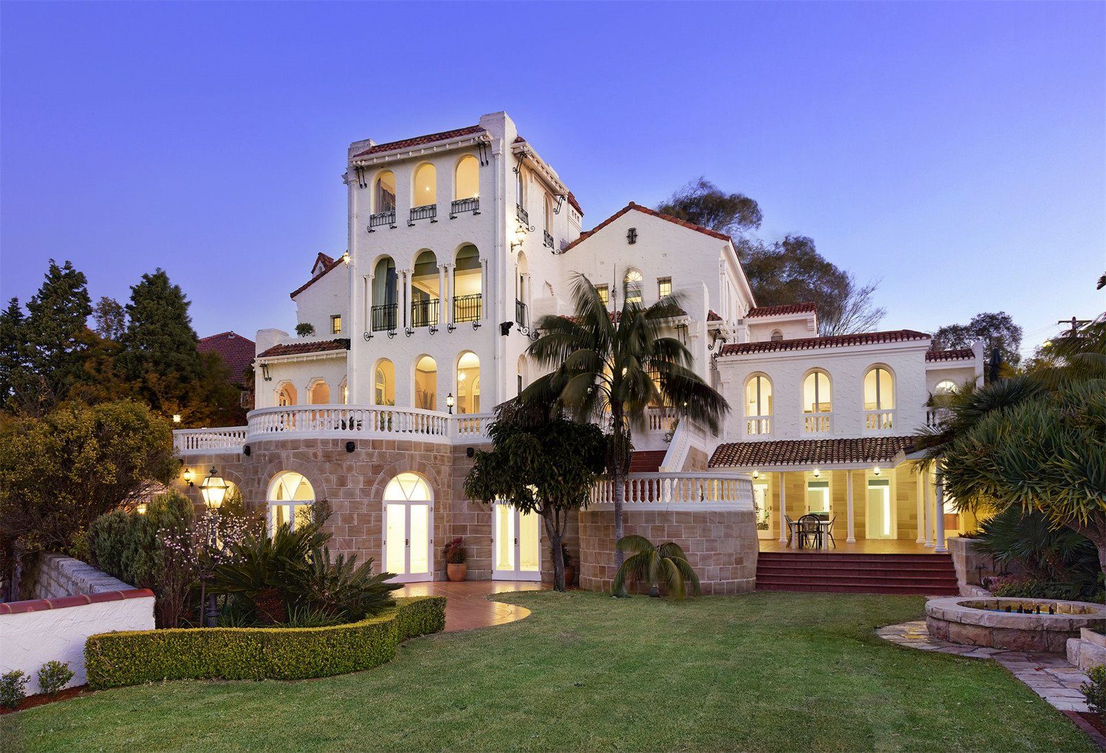 Spanish mission style estate located in New South Wales Australia
