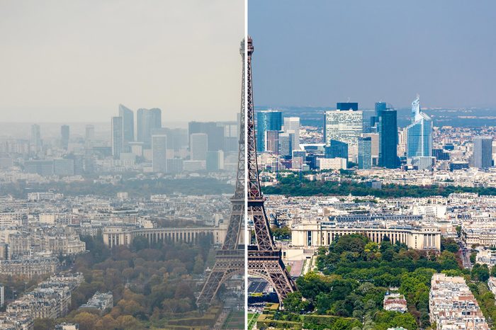 Paris France smog