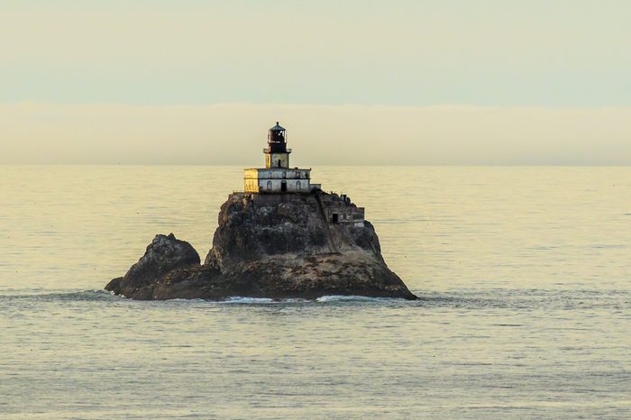 Tillamook Rock Light is a deactivated lighthouse on the Oregon Coast, located approximately 1.2 miles offshore from Tillamook Head.