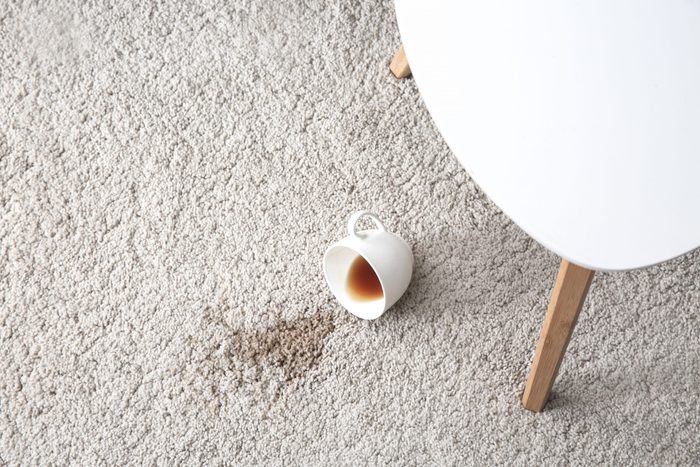 $1 solutions - Cup of coffee spilled on carpet
