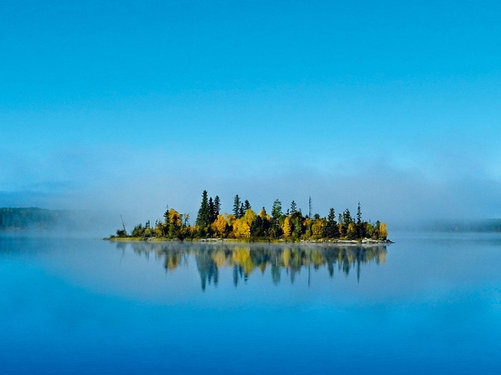 Island on Jan Lake, Saskatchewan