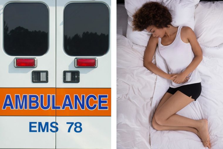 Upper abdominal pain - ambulance stomach pain not going away