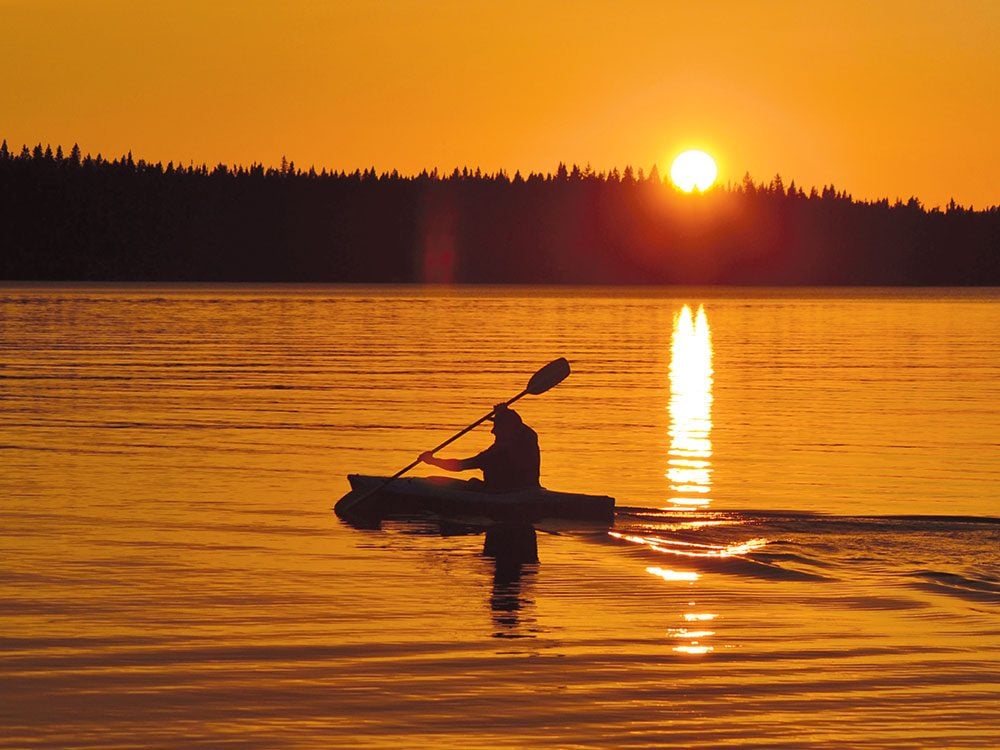 Sunset on Jan Lake, Saskatchewan