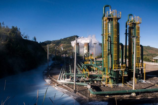 Aside from being an attractive tourist spot, Dieng, Central Java, Indonesia also has many geothermal power plants that are fully utilized by local residents.