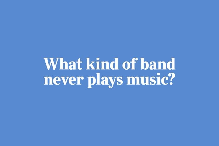 Riddles for kids - "What kind of band never plays music?"