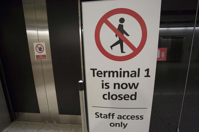 Terminal 1 at Heathrow Airport