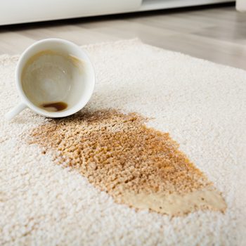 carpet stain remover diy - coffee stained rug