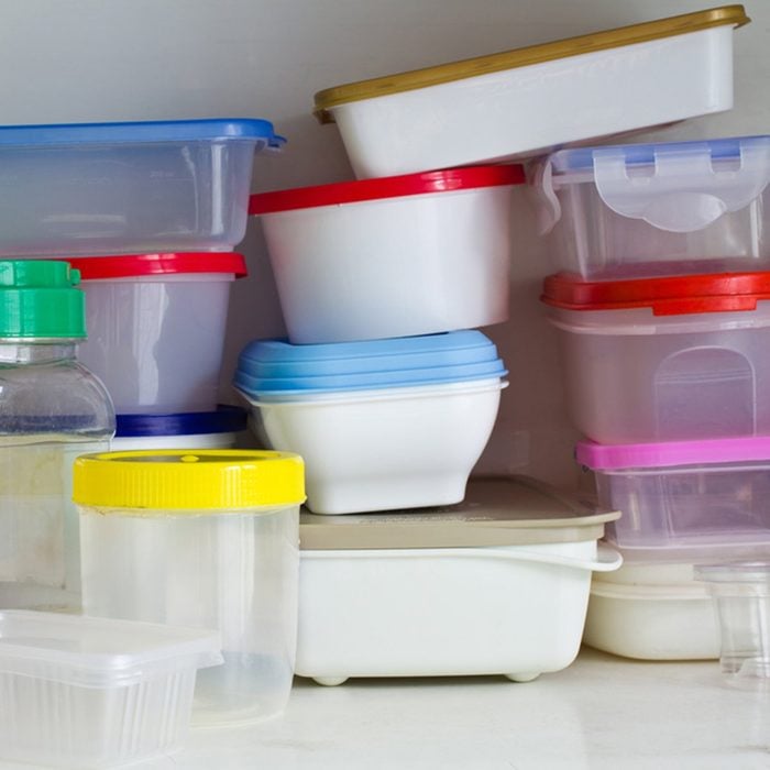 genius holiday tips - Reusable plastic container in the larder; Shutterstock ID 114016396
