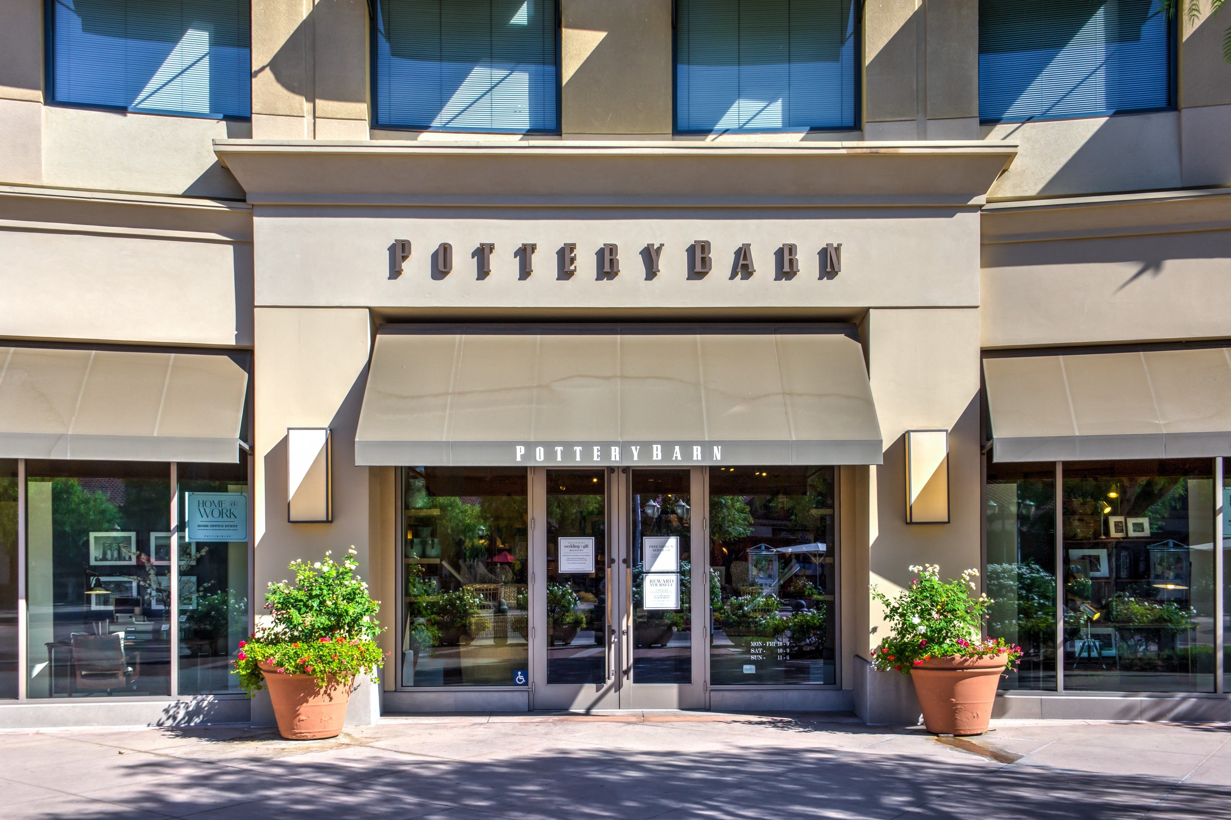 pottery barn store front