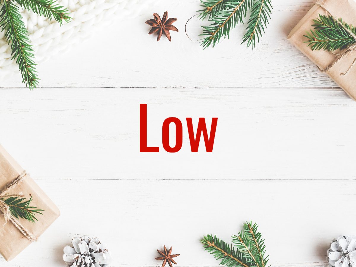 Christmas words - Low