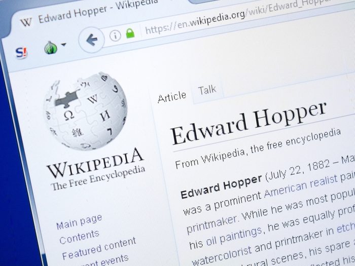 computer tips - Wikipedia website on Internet browser