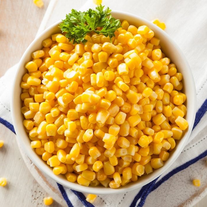 Organic Yellow Steamed Corn in a Bowl; Shutterstock ID 266295782; Job (TFH, TOH, RD, BNB, CWM, CM): TOH