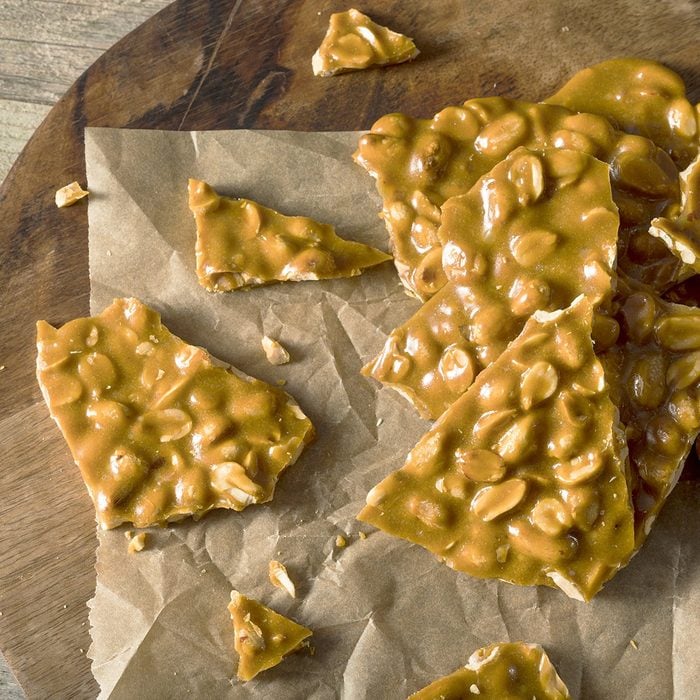 depression-era cooking tips - Homemade Holiday Peanut Brittle Broken into Pieces; Shutterstock ID 532125379; Job (TFH, TOH, RD, BNB, CWM, CM): TOH