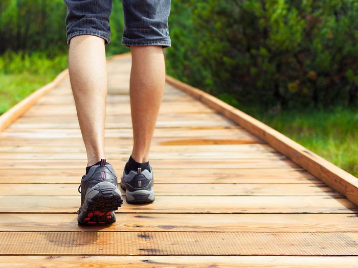 Walking 10,000 steps a day builds muscle