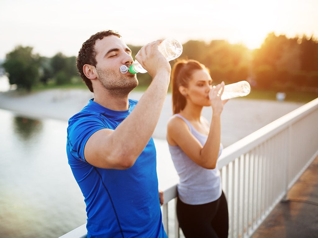 Best hydration drinks - man and woman drinking water