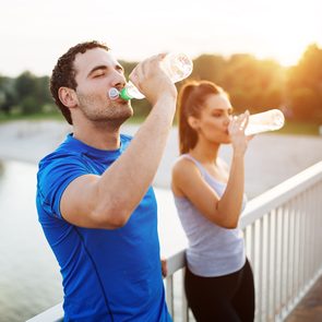 Best hydration drinks - man and woman drinking water