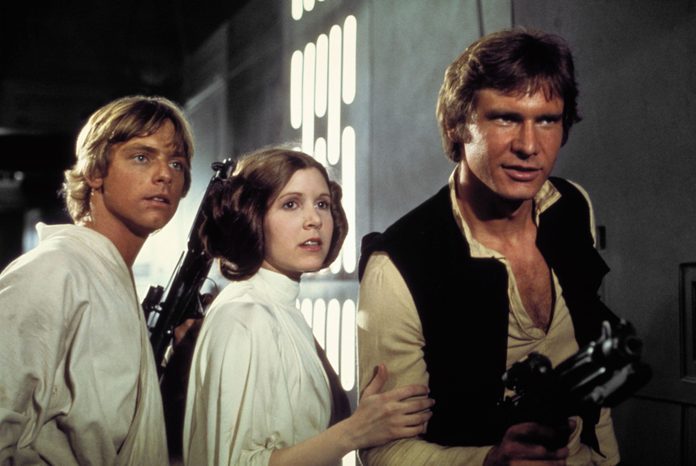 Mark Hamill, Carrie Fisher, Harrison Ford - Star Wars Episode IV - A New Hope - 1977