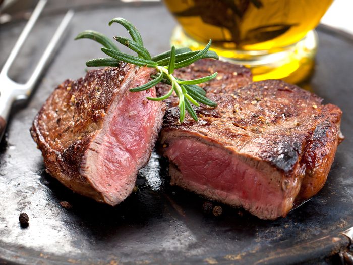 How to live to 100 - Steak with garnish