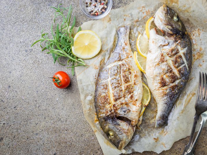 How to live to 100 - Two grilled fish