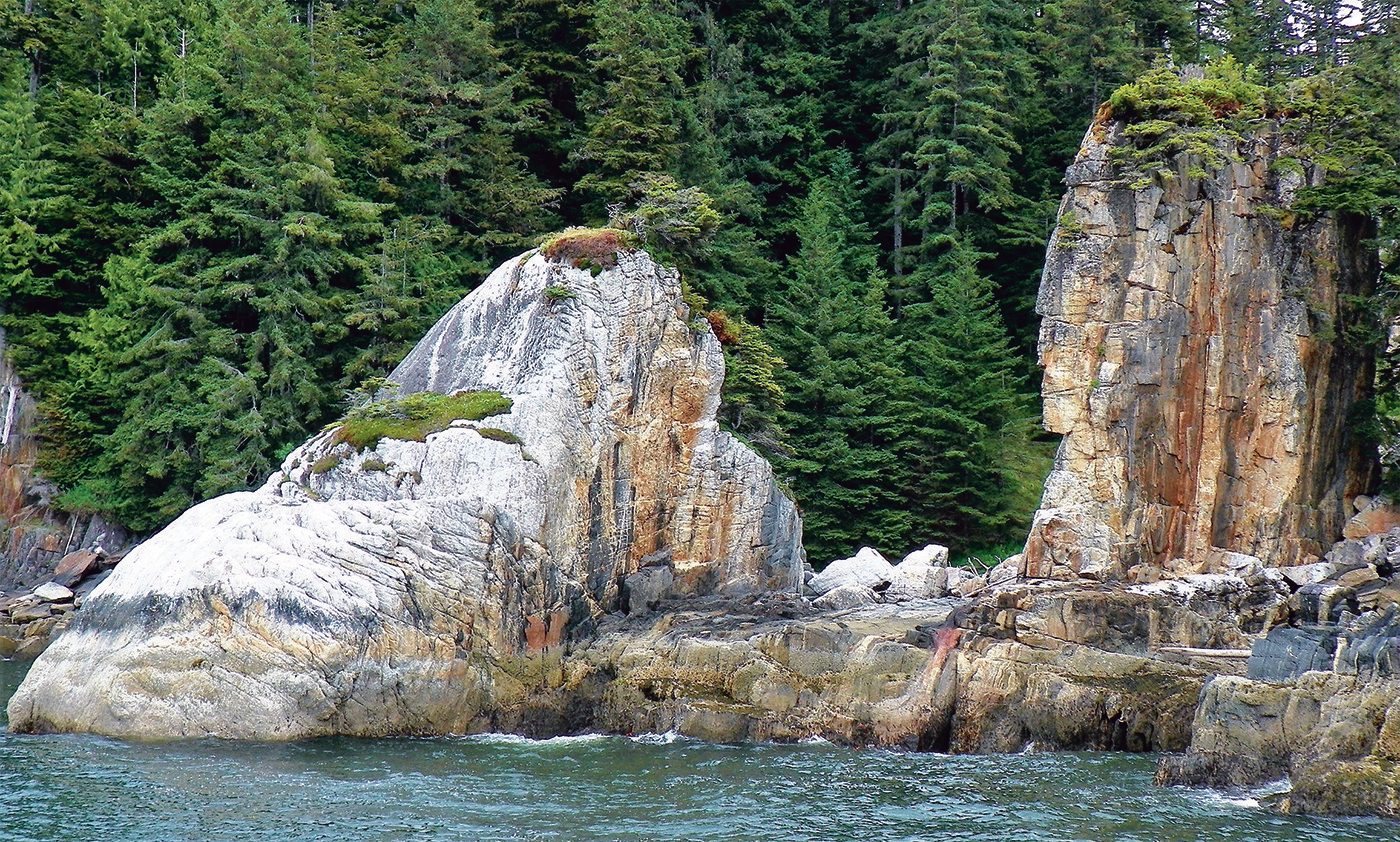Prince Rupert, B.C., Killer Whale Rock and Indian Rock