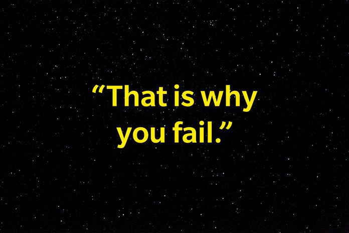 "That is why you fail".
