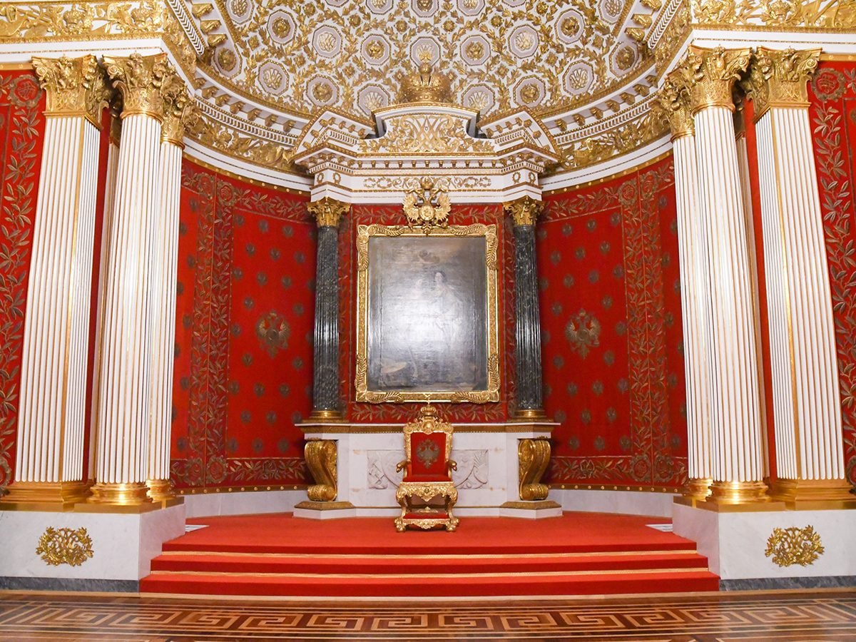 Throne room in St. Petersburg, Russia - royal terms