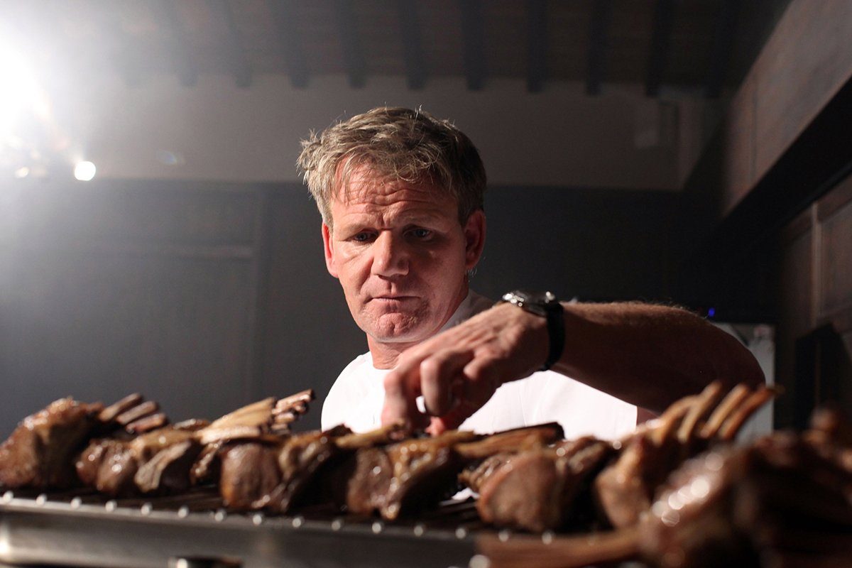 SIENA, ITALY - JULY 05: Scottish chef Gordon Ramsay holds a cooking class at the Castel Monastero Resort on July 5, 2012 in Castel Monastero - Siena, Italy. (Photo by Franco Origlia/Getty Images)