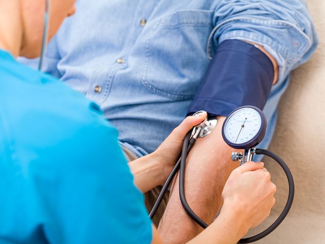 How to improve heart health - checking blood pressure reading