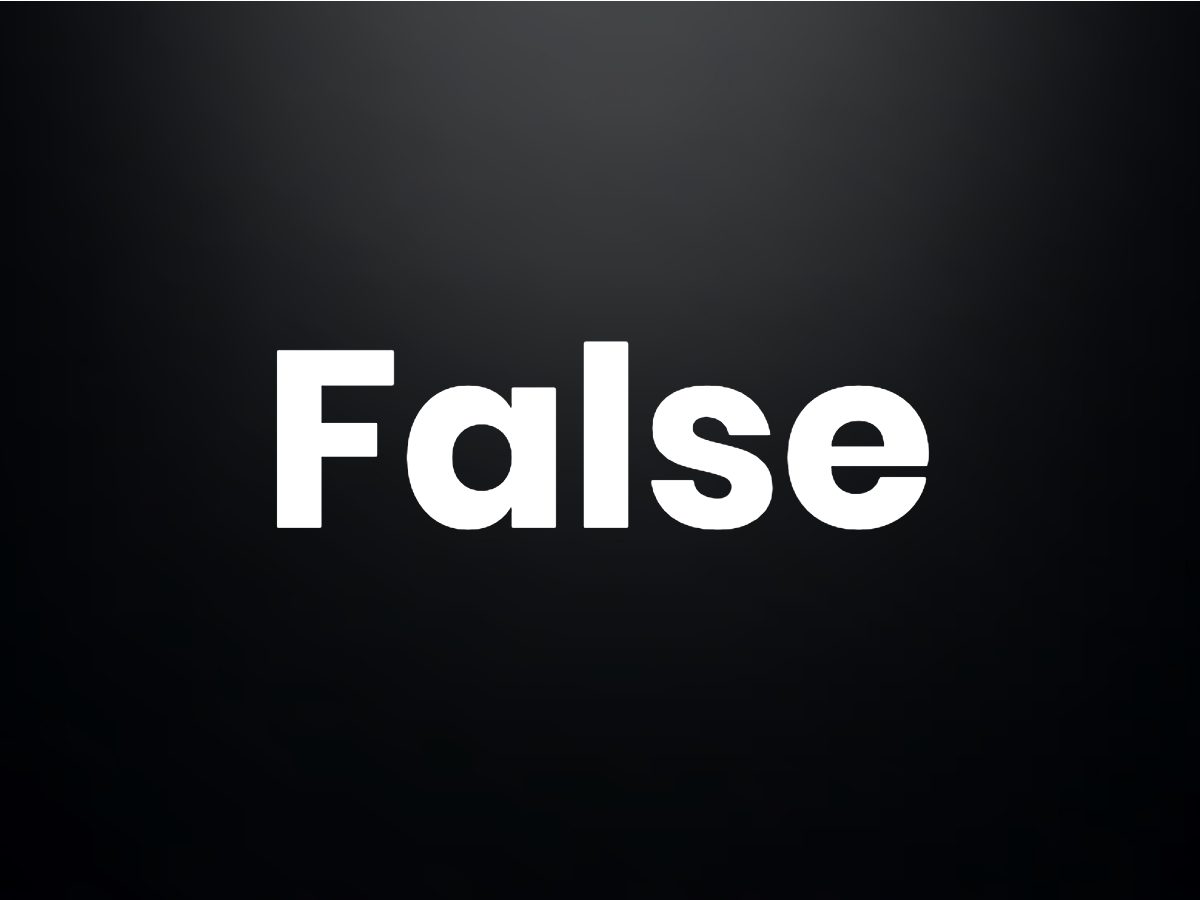 Trivia questions - False