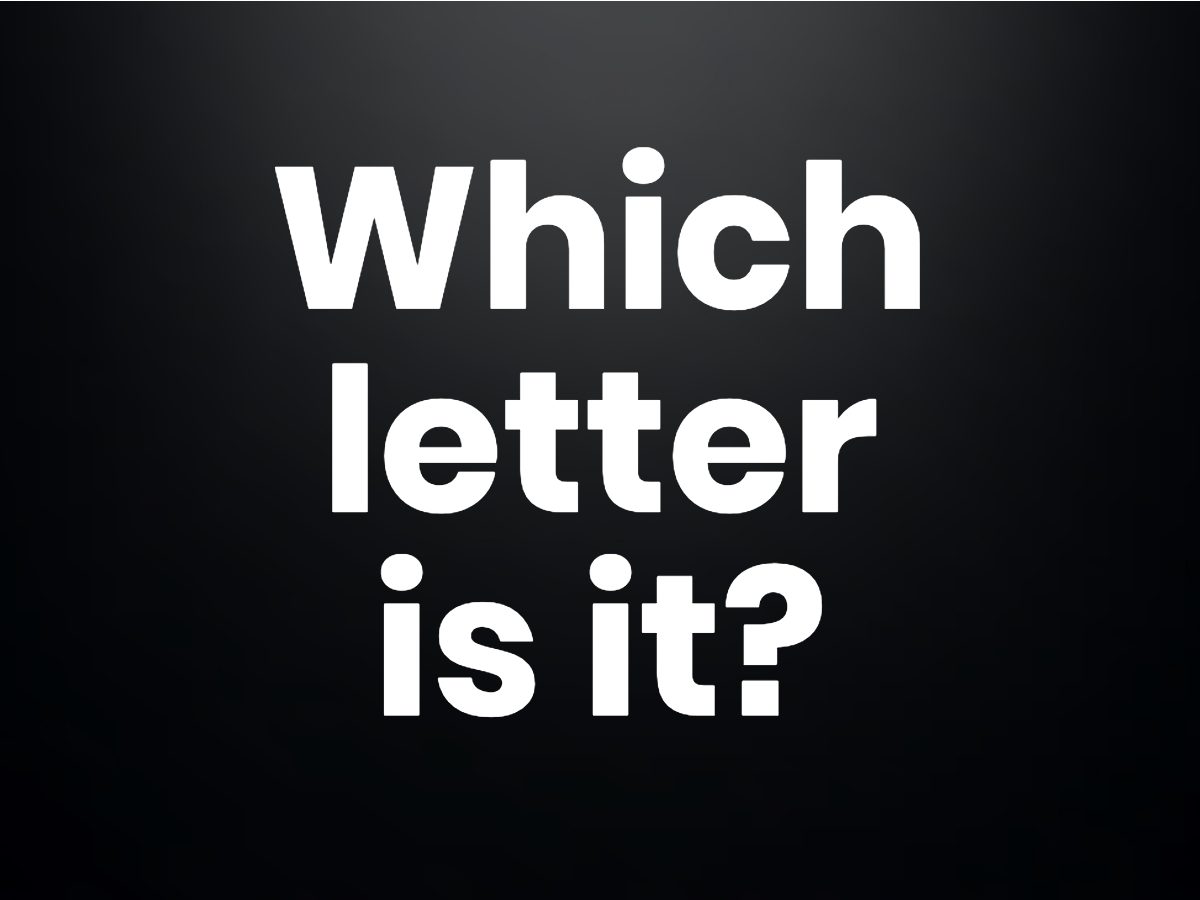 Trivia questions - Which letter is it?
