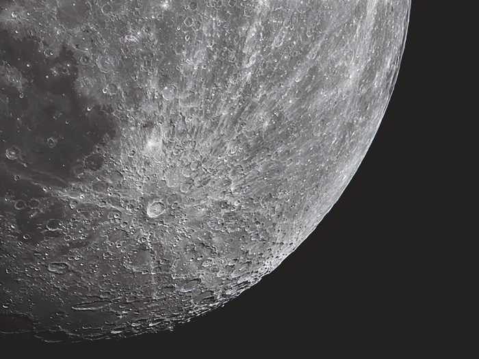 Astrophotography - A view of the Tycho Crater (a prominent lunar impact crater)
