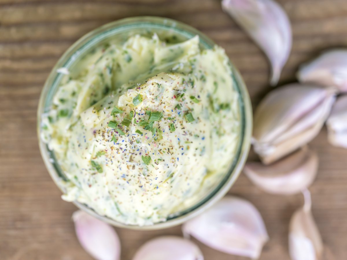 Garlic-infused butter