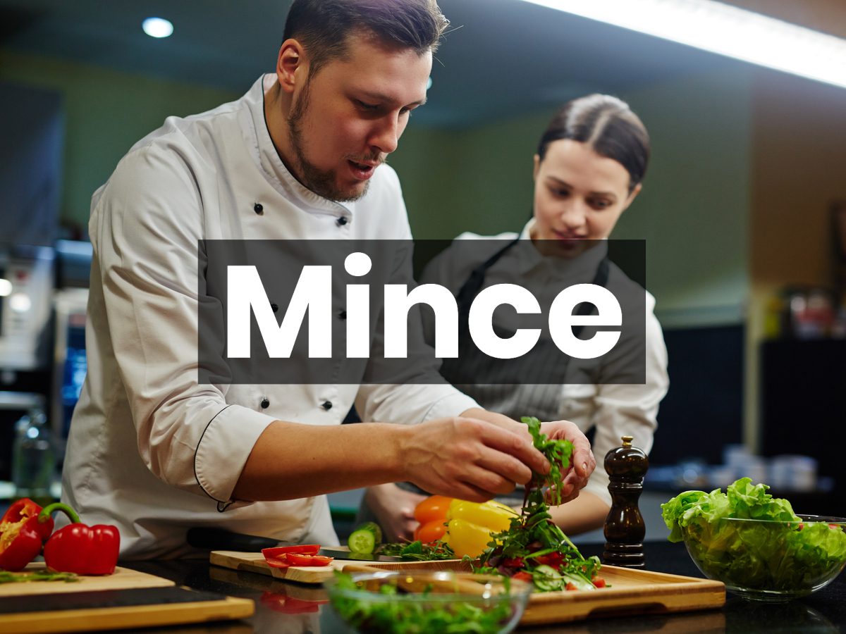 Cooking terms quiz - mince
