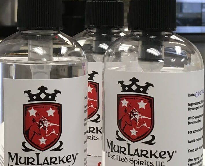 MurLarkey Distilled Spirits hand sanitizer