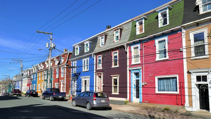 historical canadian photos - Jellybean Row, St. John's, Newfoundland