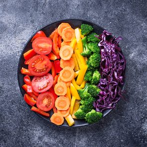 Eat the Rainbow - Colourful Veggie Plate