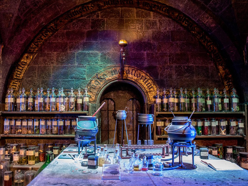 Harry Potter potions class at Hogwarts
