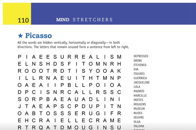 picasso word search preview