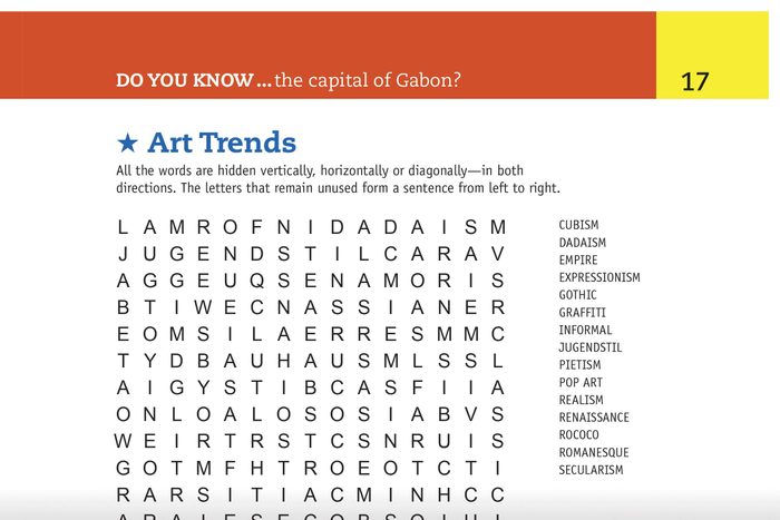 art trends word search preview