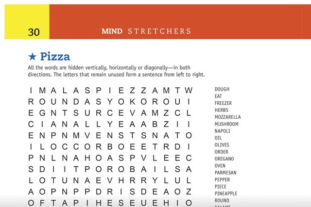 pizza word search preview