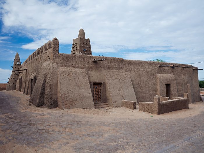 Restored mosque in Timbuktu Mali