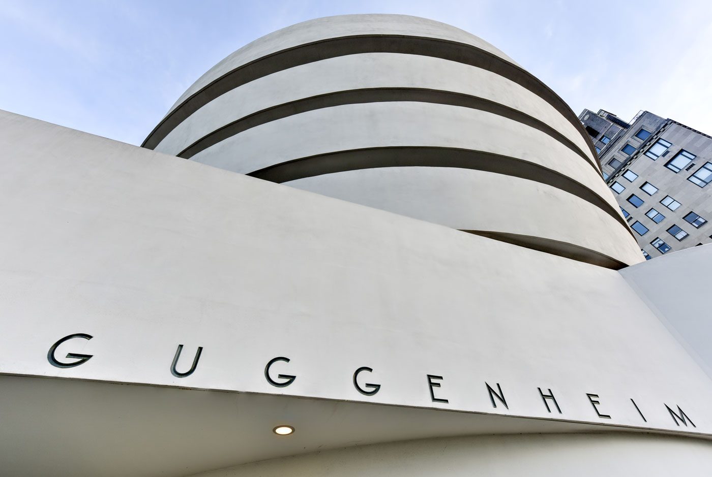 Exterior of the Guggenheim Museum in New York City