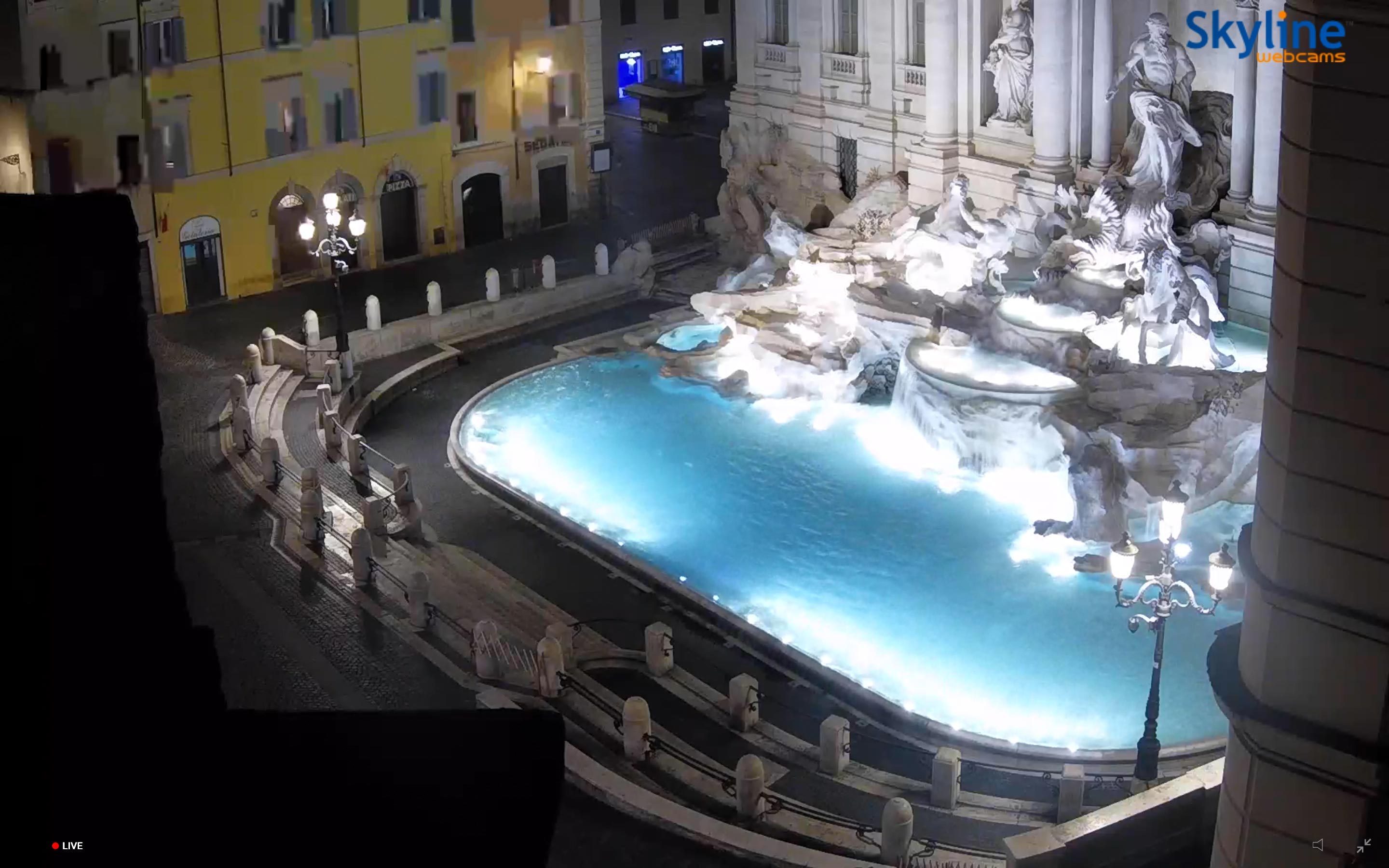 trevi fountain rome webcam
