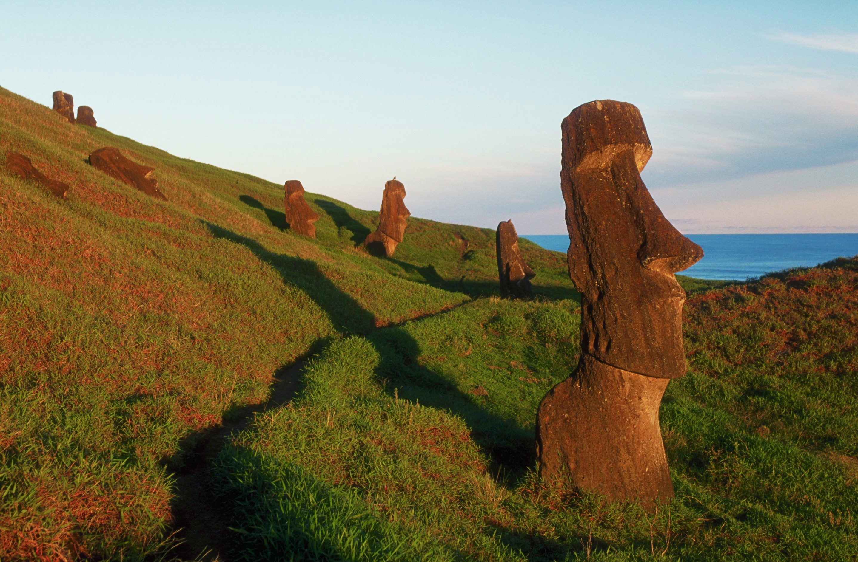 Moai Figures at Easter Island
