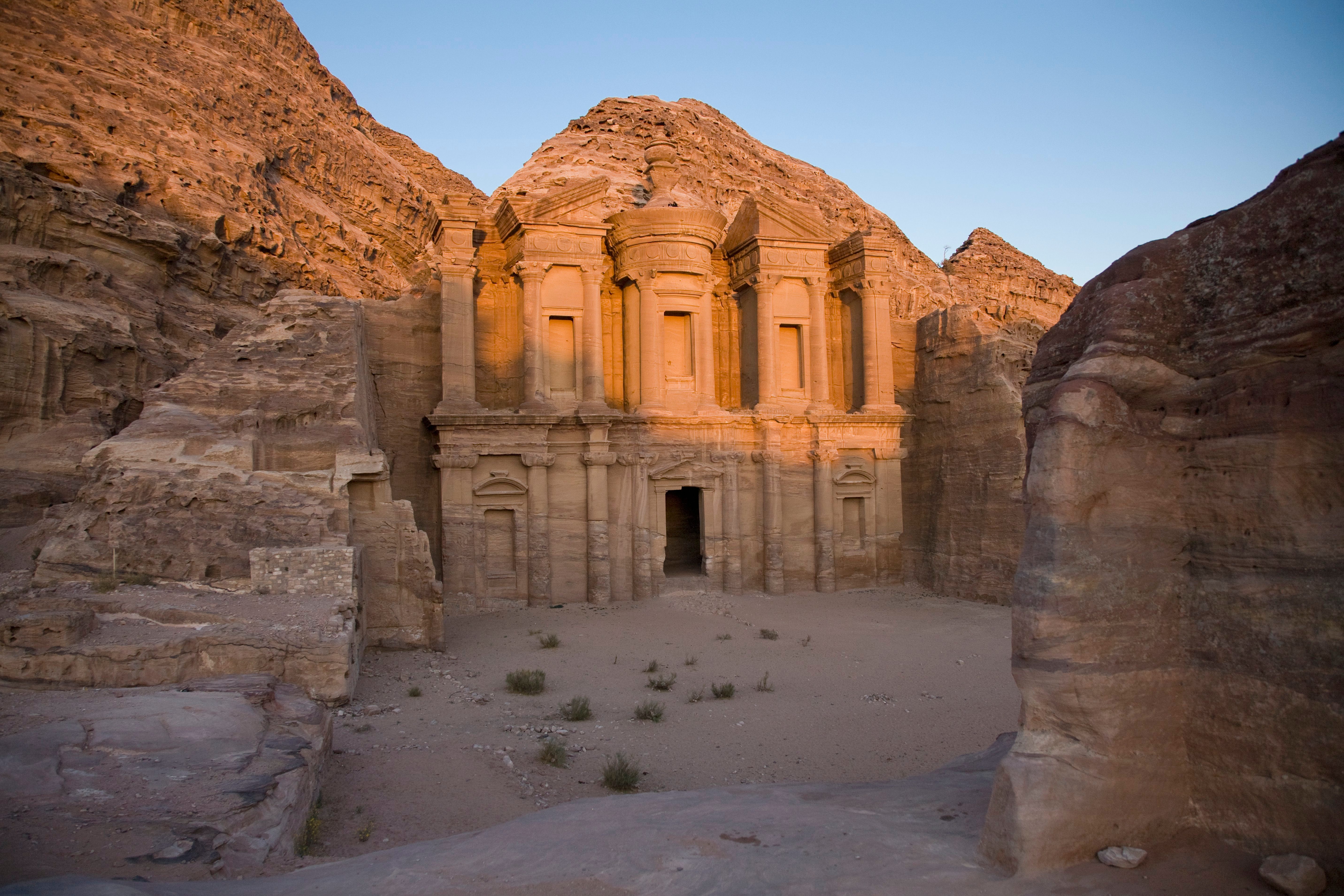 Ruins Of The Monastery; Petra Jordan