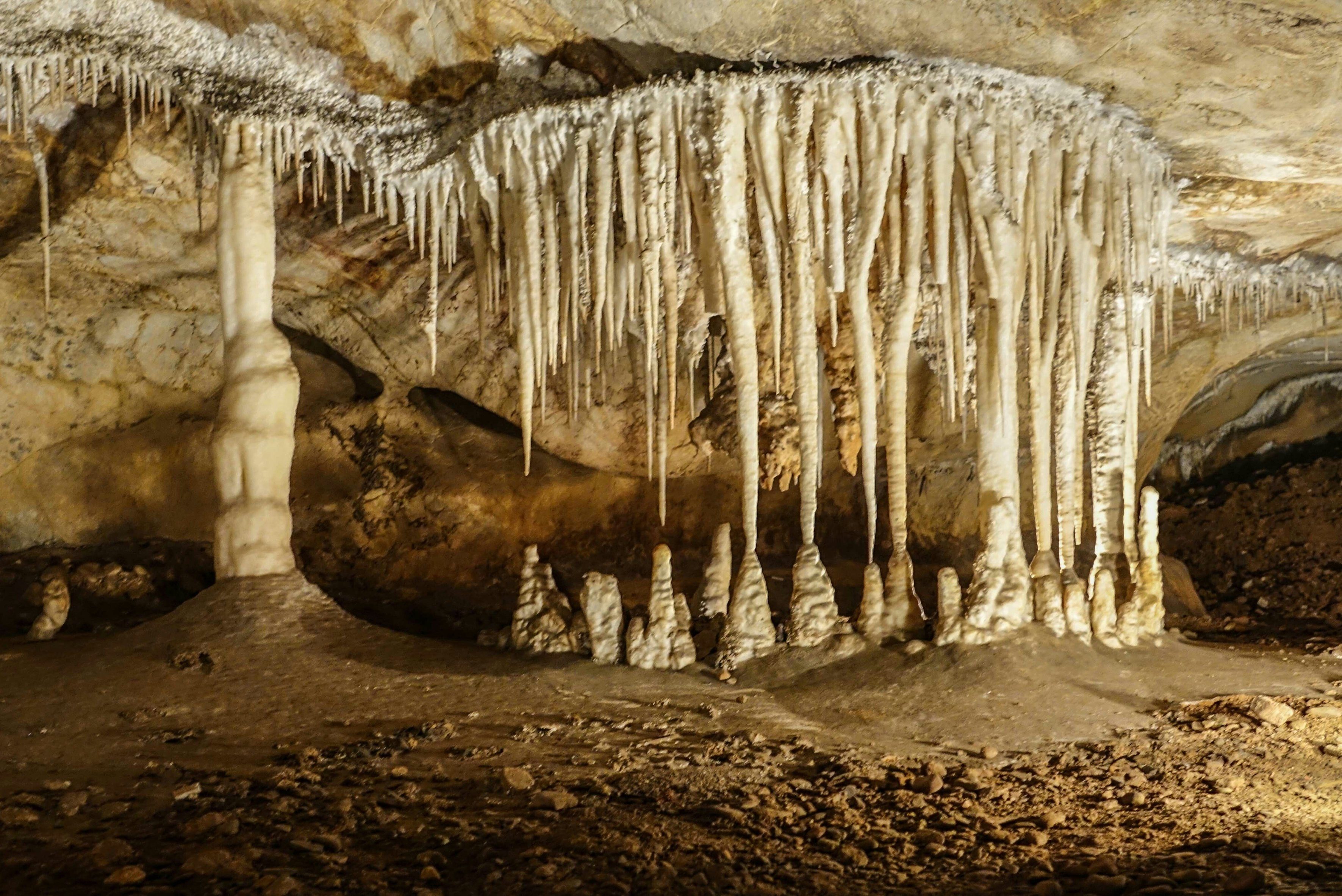 Stalactites And Stalagmites In Jenolan Caves