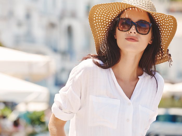 Beat summer heat - sun hat and sunglasses