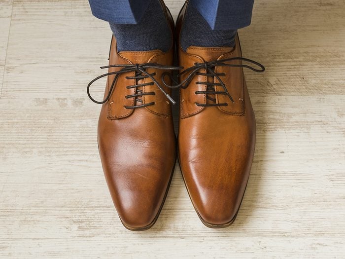 Cool things to do with toothpaste - dress shoes