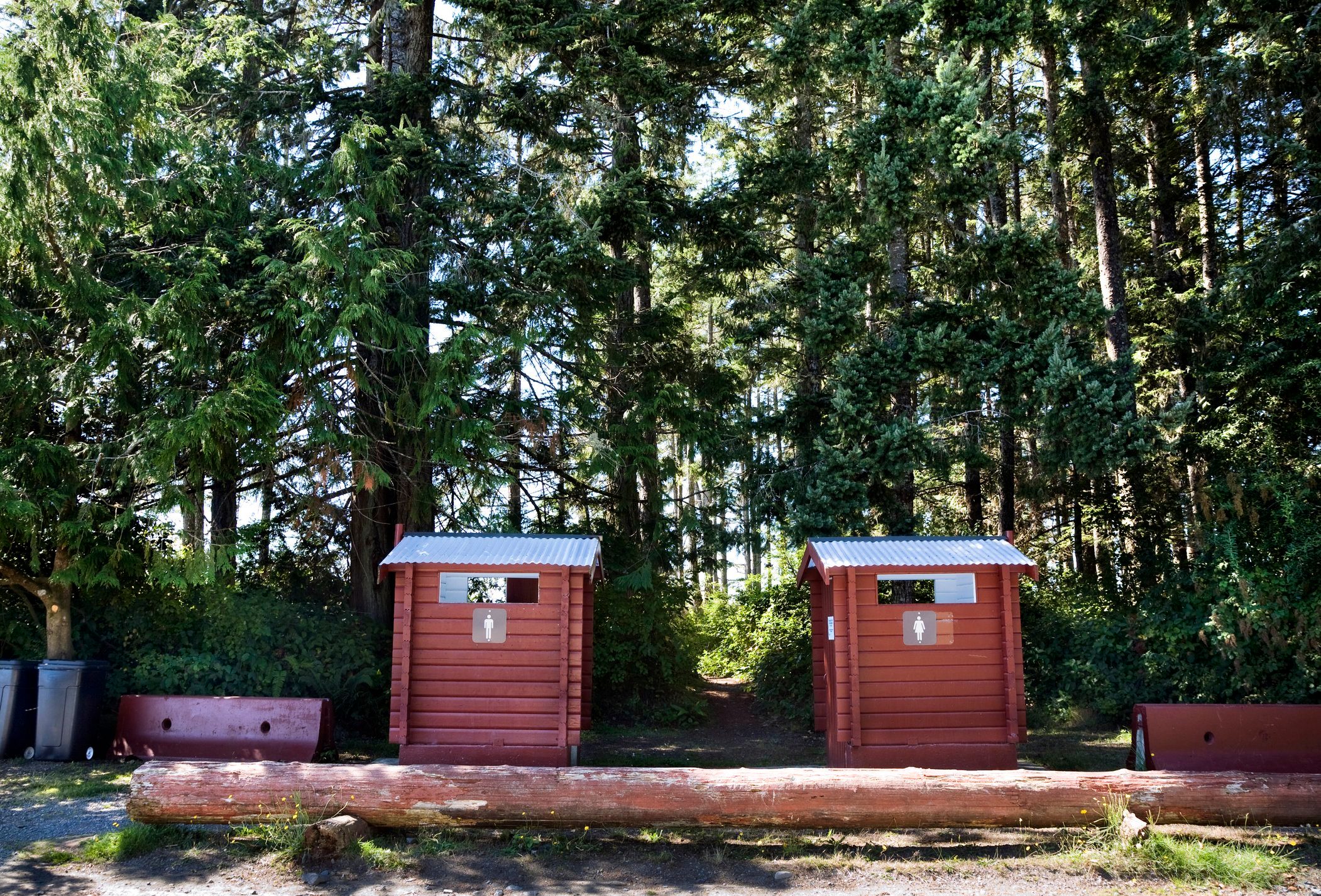 Public Toilets in Campground