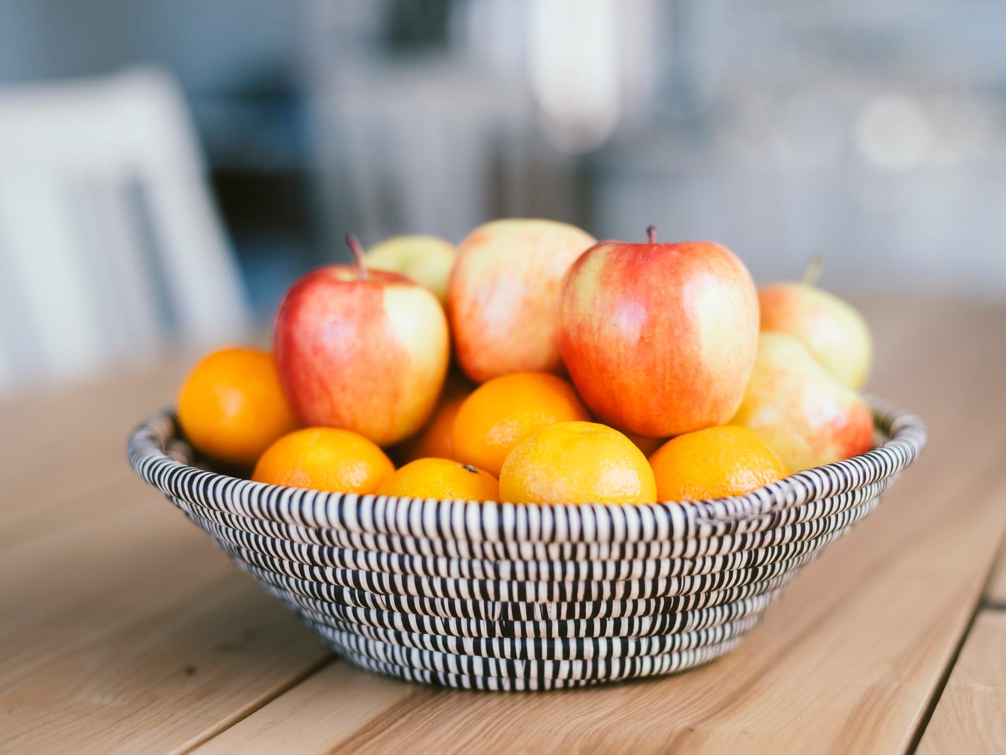 fruit bowl on table